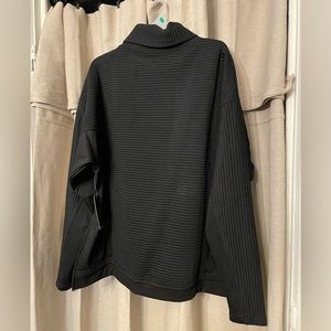 TAHARI SPORT comfort fit turtle neck sweater, size L womens, black NWT